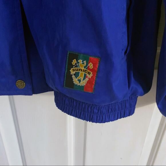 Sunice 90s Vintage Blue Bomber Track Jacket - Picture 10 of 12